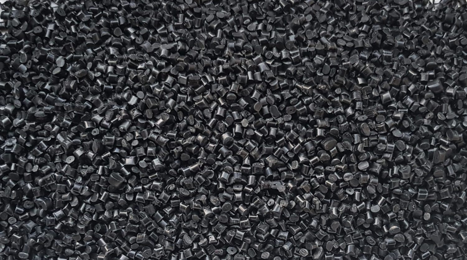 ABS Regranulat schwarz